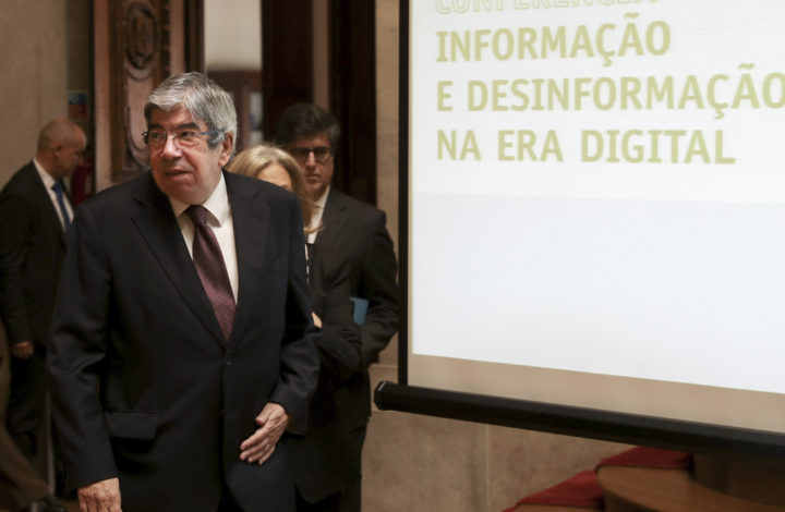 O presidente da Assembleia da República, Eduardo Ferro Rodrigues, durante a cerimónia de abertura da conferência parlamentar 