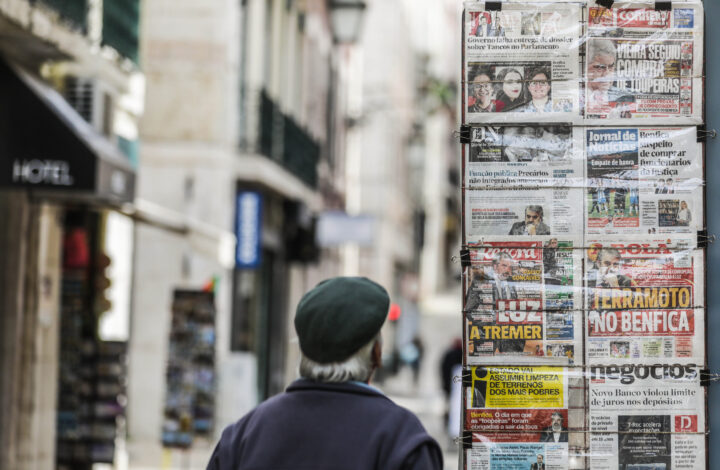 Banca de jornais em Lisboa, 7 de março de 2018. MÁRIO CRUZ/LUSA