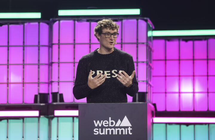 CEO and Web Summit founder Paddy Cosgrave attends the opening speech of the China Summit, conference of the Web Summit Lisbon 2025, in Lisbon, Portugal, 11 November 2025. Web Summit 2025 is considered the largest technology conference in the world. The meeting brings together people from hundreds of fields: doctors who use apps to organize appointments, teachers interested in educational platforms, merchants looking to understand how digital technology attracts customers, designers, students seeking references, marketing professionals, researchers, curious minds, and even those who simply like to observe where the world is heading. ANTÓNIO PEDRO SANTOS/LUSA
