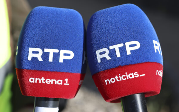 Novos microfones da RTP, em Lisboa, 8 de abril de 2026. ANTÓNIO COTRIM/LUSA